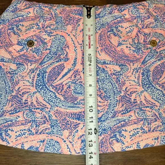 Lilly Pulitzer Pink and Blue A-Line Skort - Picture 2 of 8